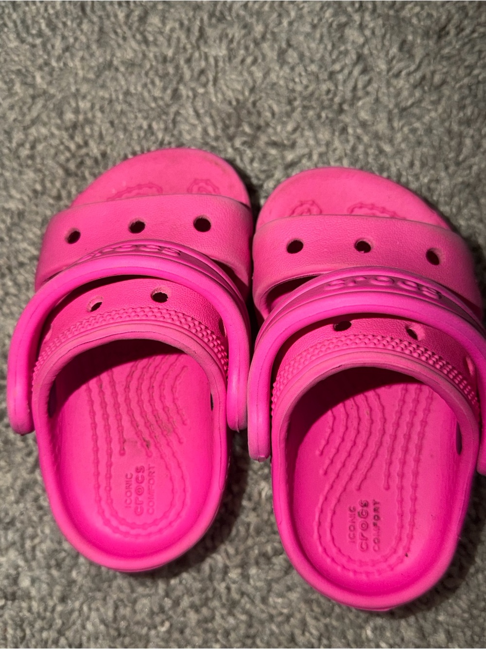 CROCS Kids Pink Classic Clog Sandals